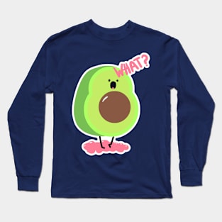 WHAT??? Avocado, Lilla The Lamb Long Sleeve T-Shirt